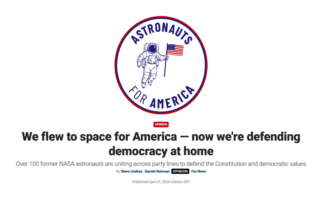 Fox News – We flew to space for America — now we’re defending democracy at home