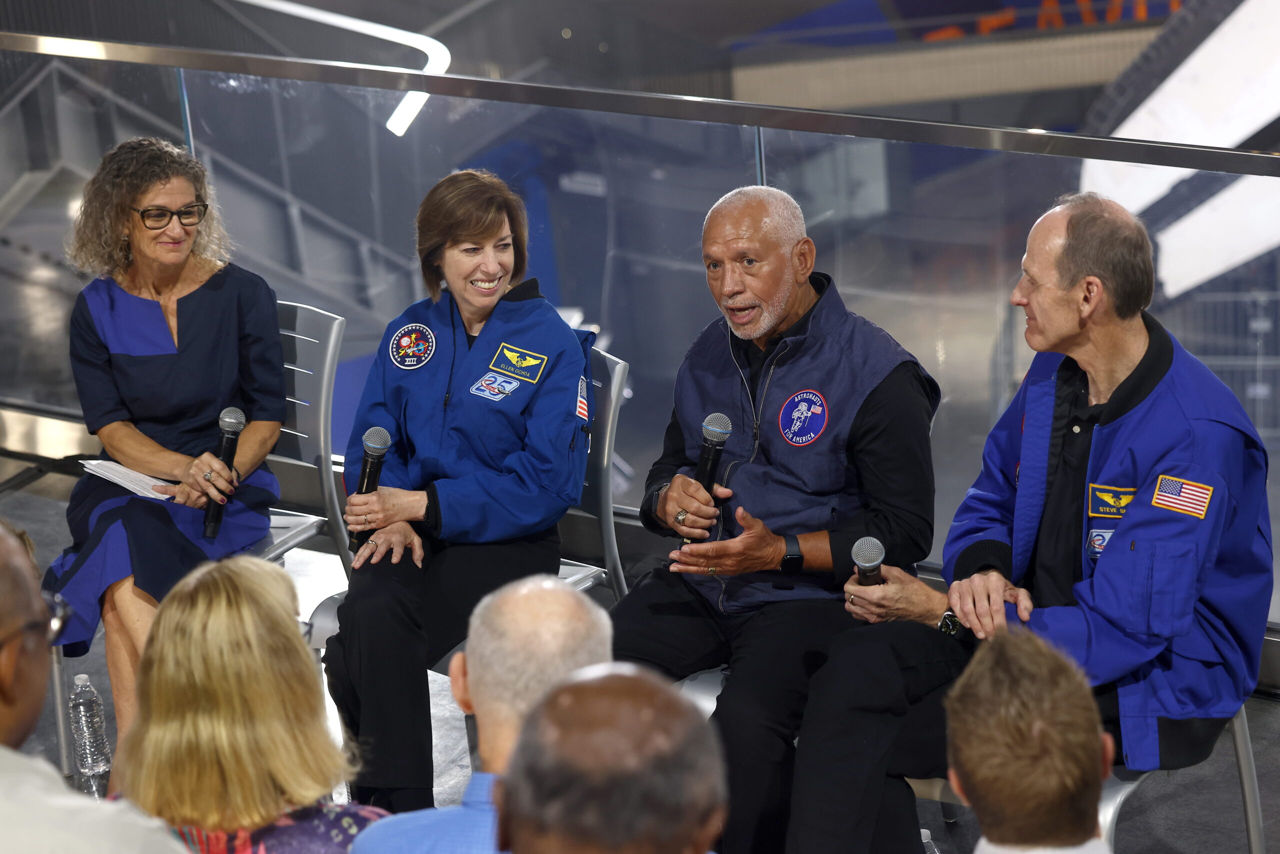 From Left: Alex Cohen, Ellen Ochoa, Charlie Bolden, Steve Smith Photographer: Getty Images, Tommaso Boddi